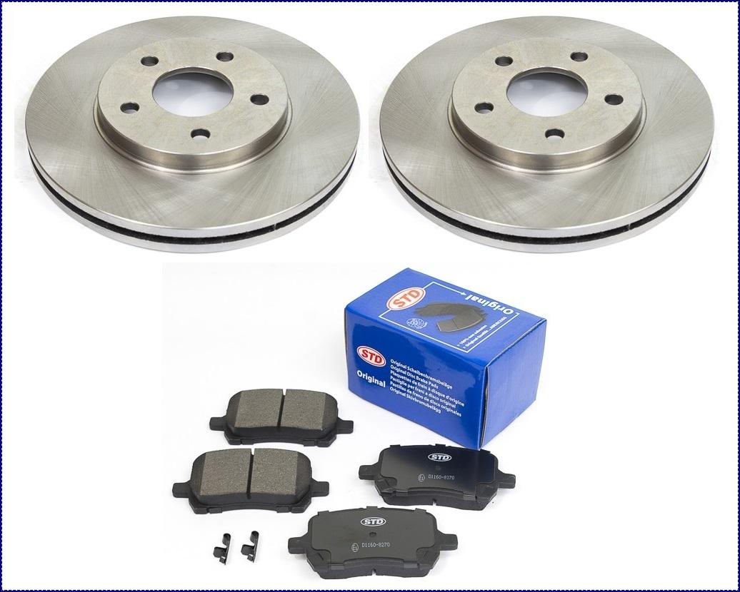 2 BREMSSCHEIBEN /& BREMSKLÖTZE VORNE CHEVROLET HHR 2006-2011