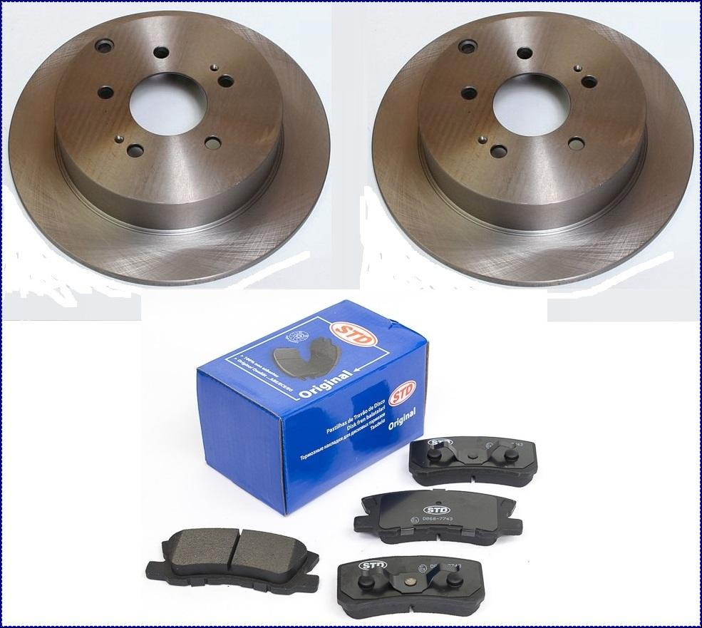 Disques de Frein + Sabots Arrière Pour Mitsubish Endeavor 2004