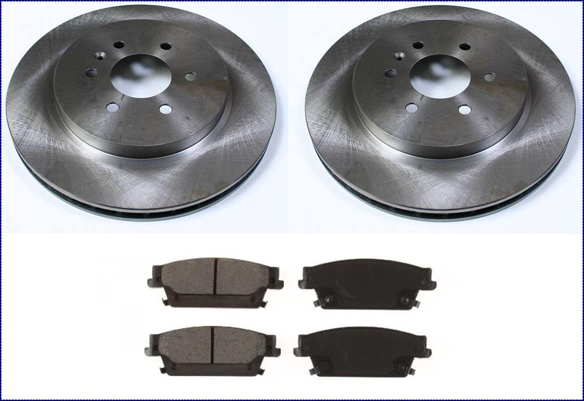 Gauche Cadillac SRX 2004-2009 Neuf 2x Kit Disques de Frein Arrière Droite